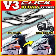 ◩ ☼ ¤ HONDA CLICK 125i V3 DECALS STICKER / CLICK125i V3 STICKER DECALS / CLICK 125i V3 ACCESSORIES