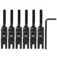 6PCS KINC ALLOY Guitar Guitar Bridge Saddle Tremolo String Lock Set