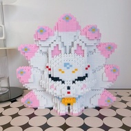 【一周内+人拼单】兼容乐高九尾狐小颗粒积木d立体拼图玩具装饰摆件暑假节日送礼物Compatible with +people joining in a single order within a we