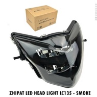 ZHIPAT HEAD LAMP LC135 100% Original Ready Stock HEADLAMP SMOKE TINTED