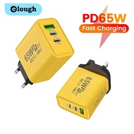 Elough 65W USB C Charger 3 Ports Type C Charger Phone Adapter
