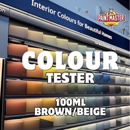 Color Tester Jotun (Brown/ Beige) 100ml Repack/ Wall paint testing/Cat Tester/ Small Packing/ Cat Ai
