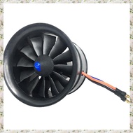 (UJCZ) EDF 70mm 2300KV 6S 12 Blades RC Fan Propeller with Brushless Motor for RC JET Airplane Drone
