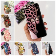 Clear Case For iPhone 7 Plus A1784 Casing 8Plus A1864 Cute Cartoon Cat Dog Flowers Painted Soft Transparent TPU Cover