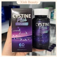 Cystine Plus 60 Pills - Pills to Help Reduce Acne, Beautify Skin, Reduce Hair Loss, Strengthen Nails