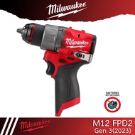 Milwaukee M12 FPD2 (Gen3 ปี 2023) สว่านกระแทกไร้สาย