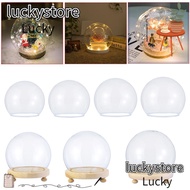 LUCKY Glass cloche Home Decor Fairy Lights Spherical Glass Vase Terrarium Jar Flower Storage box