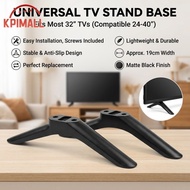 32 Inch TV Feet Legs Black 1Pair Heavy Base Pedestal for Flat Screen TV Living Room Replacement