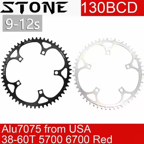Stone Circle Bike Chainring 130 BCD for Brompton 3sixty Shimano 5700 6700 38 40 48 52 54 56T 58T 60T