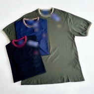 Stripe cuff pique Tshirt