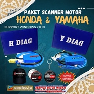 Paket Scanner Motor Injeksi HONDA YAMAHA IQUTECHE H-DIAG Y-DIAG