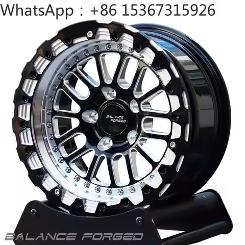 15 17 18 Inch Deep Dish Beadlock Forged Wheels Multi PCD 5x112 5x120 5x114.3 6x135 5x115 Universal D