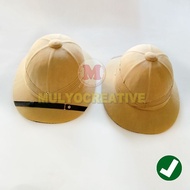 Beige Demang Hat Polka Hat Onthel Bicycle Attribute Hat