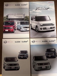 2006 日版 日產 Nissan Cube3 （全彩色53頁), Optional Parte (全彩色35頁）， V Selection  & Rider Brochure Set