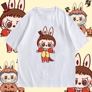 (H O Clothing) Labubu Pop Mart T-shirt Cute Comfortable To Wear NO Shrinkage Cotton Fabric 1 S-5XL N