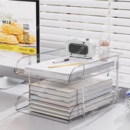 Tyk 8. Book Transparent Storage Desktop Student Office Multi-Layer Shelf File Data Storage Box Organ