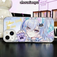 Suitable for Honor X9D X9C Smart X9B X9A X9 5G Phone Case Silver Wolf Anime Feather Yarn