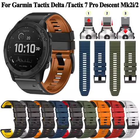 For Garmin Tactix Delta 7 Pro Descent MK2i MK2 MK1 Enduro 2 Quickfit 22/26mm Watch Band Strap D2 Del
