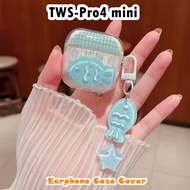 【Trend Front】For TWS-Pro4 mini Case Casing Soft Silicone Earphone Case Sweet Cute Cartoon