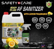 FREE SHIPPING!(Fast delivery!!!!!)af sanitizer Safety Care Anti-Bacterial Disinfectant 5L cleanser sanitizer 消毒液 消毒水 5L Lemon Disinfectant Sanitizer