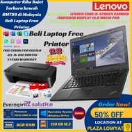 LAPTOP budget Refurbished bawah RM799 di Malaysia Beli Laptop Lenovo(Free Canon Color Printer 3in1)