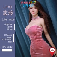 Ready Stock in SG JYDoll Ling 志玲 Life-Size, TPE  Body, Silicone Head, Adult Male Sex Doll