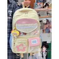 school bag smiggle school bag Beard Chicken High-value Dopamine Cute Girl Backpack Campus Junior Hig