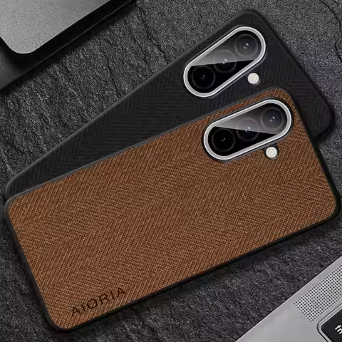Case for Samsung Galaxy A57 A37 A27 A17 A07 4G 5G coque Luxury textile Leather phone cover funda for