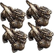 ORFOFE Stylish Brass Flying Ape Statue Keychain Lucky Decor for Home Office Mini Statue Decor