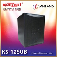 【Ready Stock】♘✷Konzert Original KS-12SUB Powered / Active Subwoofer 12" 300W *WINLAND*