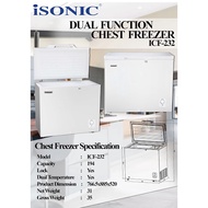 iSONIC Freezer 2 in 1 170L ICF-182 / 248L ICF-282 Chest Freezer Refrigerator Fridge Peti beku Peti BEKU