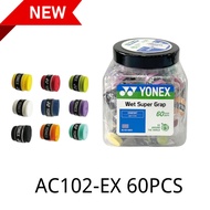 YONEX AC102EX60 Overgrip 100 for Badminton,Squash or Tennis Super Grip AC102EX Assorted Box 60pieces