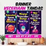 Banner Keceriaan Banner Hiasan Tandas Sekolah | Tandas Pejabat