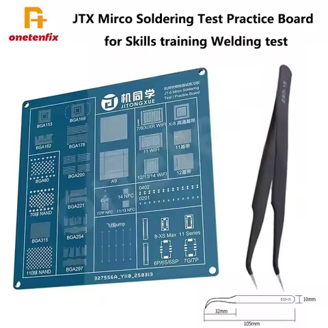 JTX JT-6 SMD/SMT BGA Components Soldering Test Practice Board Disassembling And Assembling Welding P