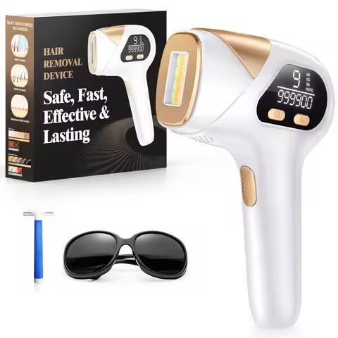 IPL Laser Hair Removal Device for Women Men 3 in 1 Upgraded to 999,900 Flashes Permanent for Facial 