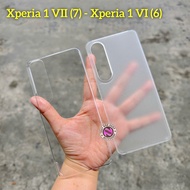 Sony Xperia 1 VII (7) - Xperia 1 VI (6) Ultra Transparent / Matte Anti-Fingerprint Hard Case