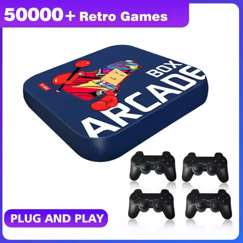 Video Game Console for N64/PS1/DC/SEGA/PSP Emulator Console Arcade Box Plug and Play 4K HD Retro Vid