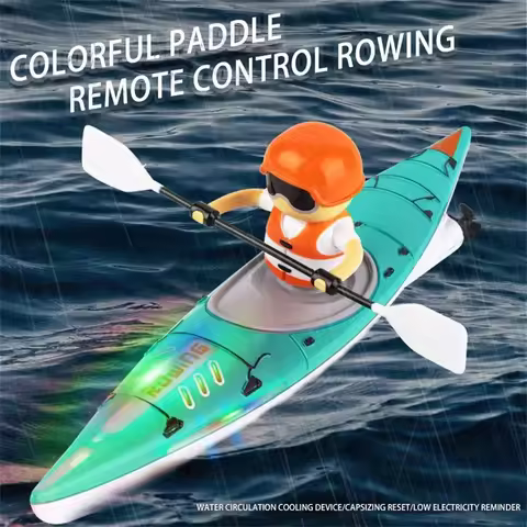 HC 810 RTR 2.4G RC Boat Colorful Paddle Remote Control Rowing LED Lights 360 Driving Dual Modes Wate