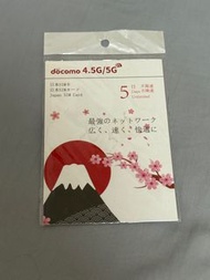 Docomo 日本數據卡5日