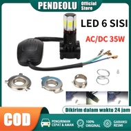 6-sided LED lights, Original RAYTON universal LED headlights, H4 H6 6-sided M02E Original Motorcycle