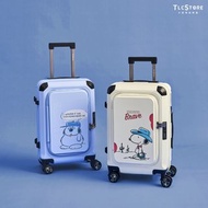 【Snoopy史努比/Olaf歐拉夫】20吋上掀雙開行李箱~贈收納袋4入