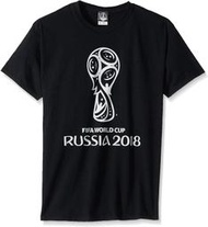 FIFA 2018年俄羅斯世界杯足球賽 紀念短袖T恤【L】官方正式授權 黑色 全新 現貨 美國購入 保證正品