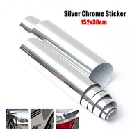 Silver Chrome Car Wrap Sticker Sticker