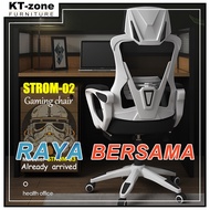 ⊿KT-zone Strom02 Office Chair Ergonomic Gaming Chair kerusi pejabat Kursi Gaming - 3 Years Official 