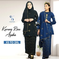 Kurung riau Aysha XS-2XL riau aysha songket woven muslimah clothes baju kurung 2024