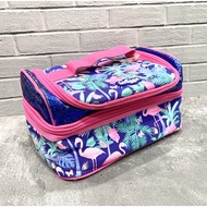 Smiggle Double Decker Lunch Box original (Preloved) Thermal Lunch Bag - Flamingo