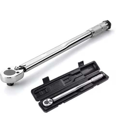 1/4 3/8 1/2-Inch Drive Click Torque Wrench 5-25/19-110N.m Square Drive Ratchet Wrench Repair Spanner