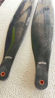 ใบพัดCW โดรนเกษตร DJI T20p T40 ใบคาร์บอนปลายเทา จำนวน1 คู่