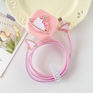 Cute Hello Kitty Charger protector Charger case Fast charging cable protector for ip 40w charger sui