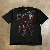 New Unisex Grunge Skeleton Band Loose T-shirt - Grunge Rock Street Style Pattern